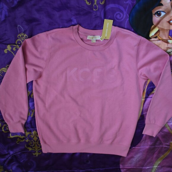 Michael Kors Other - Michael Kors Men's KORS Wet 3D Logo Crewneck Sweatshirt CORAL M OVERSIZE / LARGE